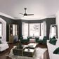 Hunter Midtown 48" Ceiling Fan with LED Lights in Matte Black, , large