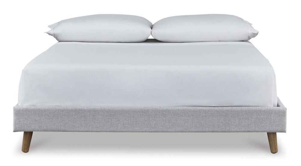 Ashley Tannally Full Upholstered Platform Bed in Beige, , large