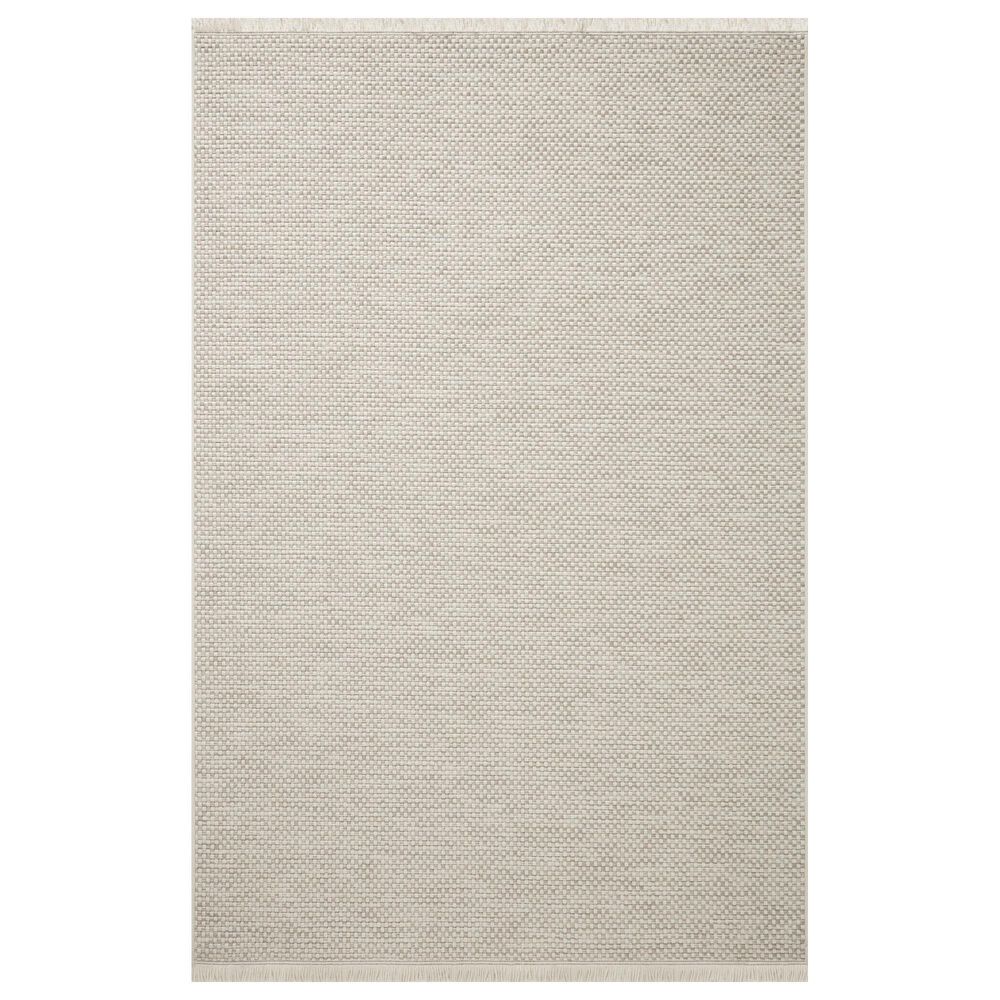 Amber Lewis x Loloi Malibu MAB-05 2"3" x 7"7" Ivory and Dove Indoor/Outdoor Runner, , large