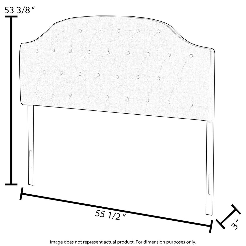 Safavieh Sephina Full Rattan Headboard in White, , large