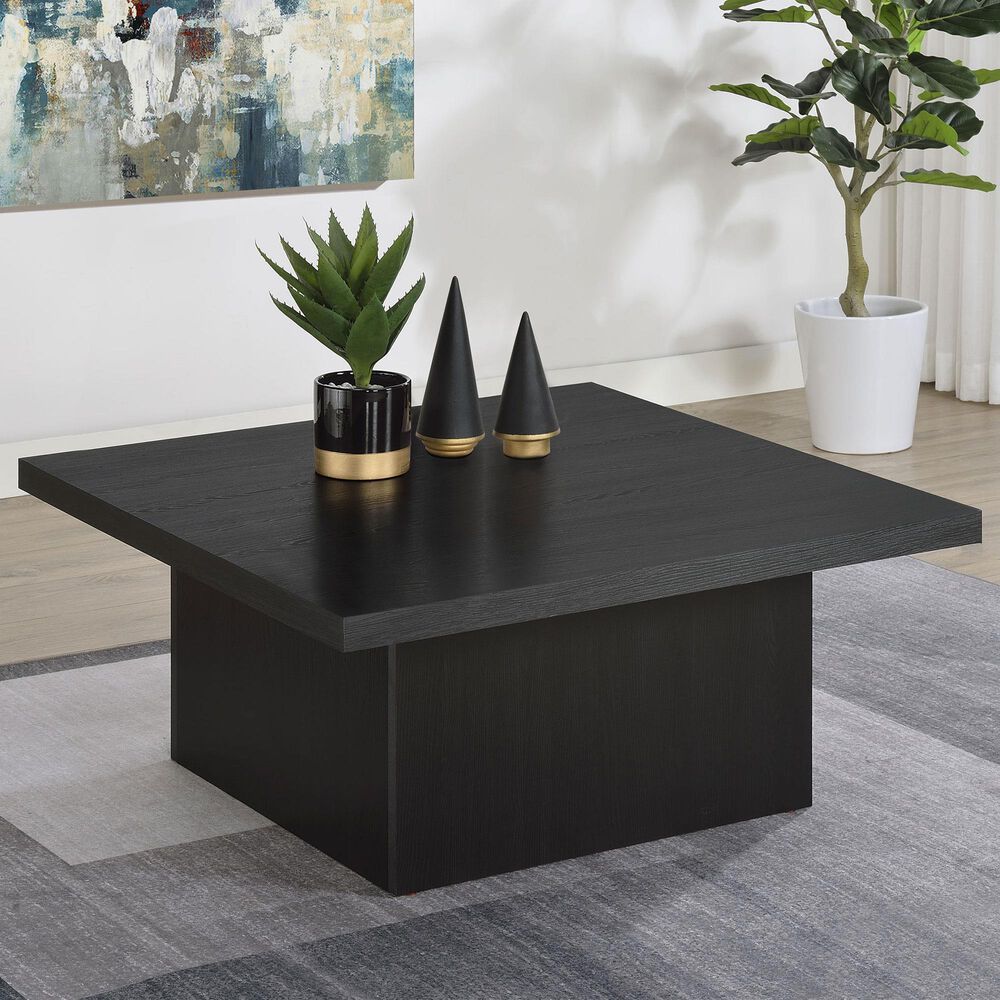 Pacific Landing Devar Square Coffee Table in Black, , large