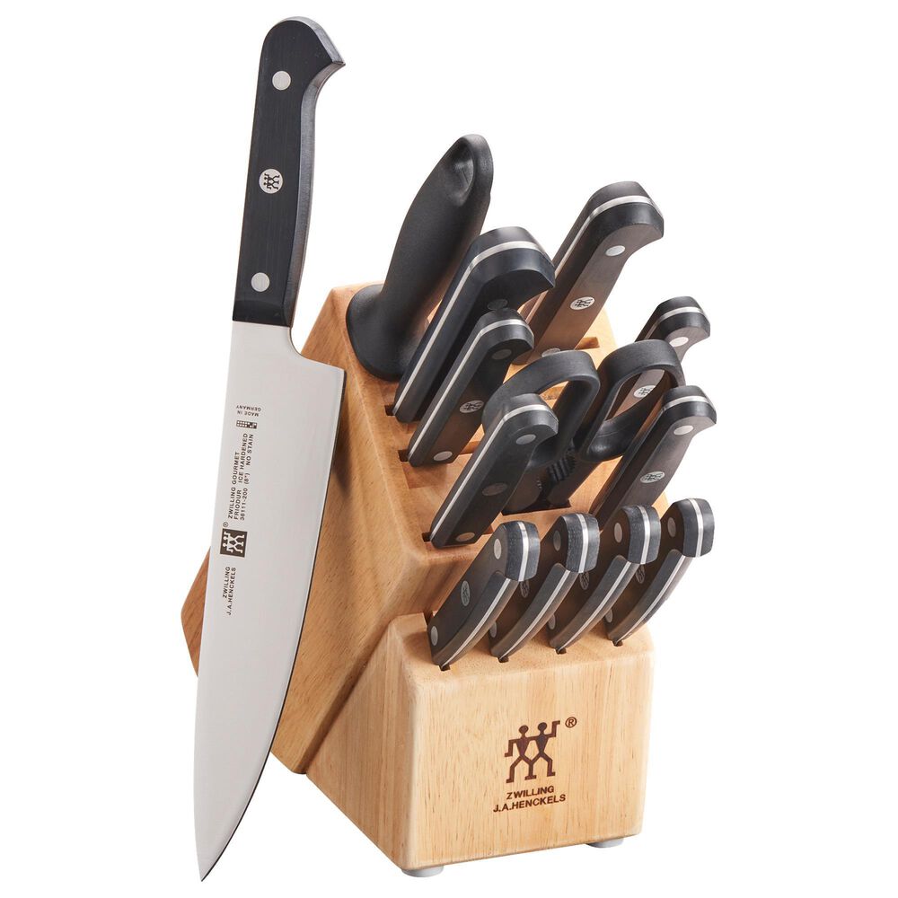 Deco Chef Gourmet 12 Piece Stainless Steel Knife Set & Storage Block - Full Tang