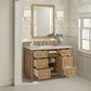 James Martin Vanities Lorelai 48" Single Bathroom Vanity in Light Natural Oak with 3 cm Eternal Jasmine Pearl Silestone Top, Rectangular Sink and FreePower Wireless Charger, , large