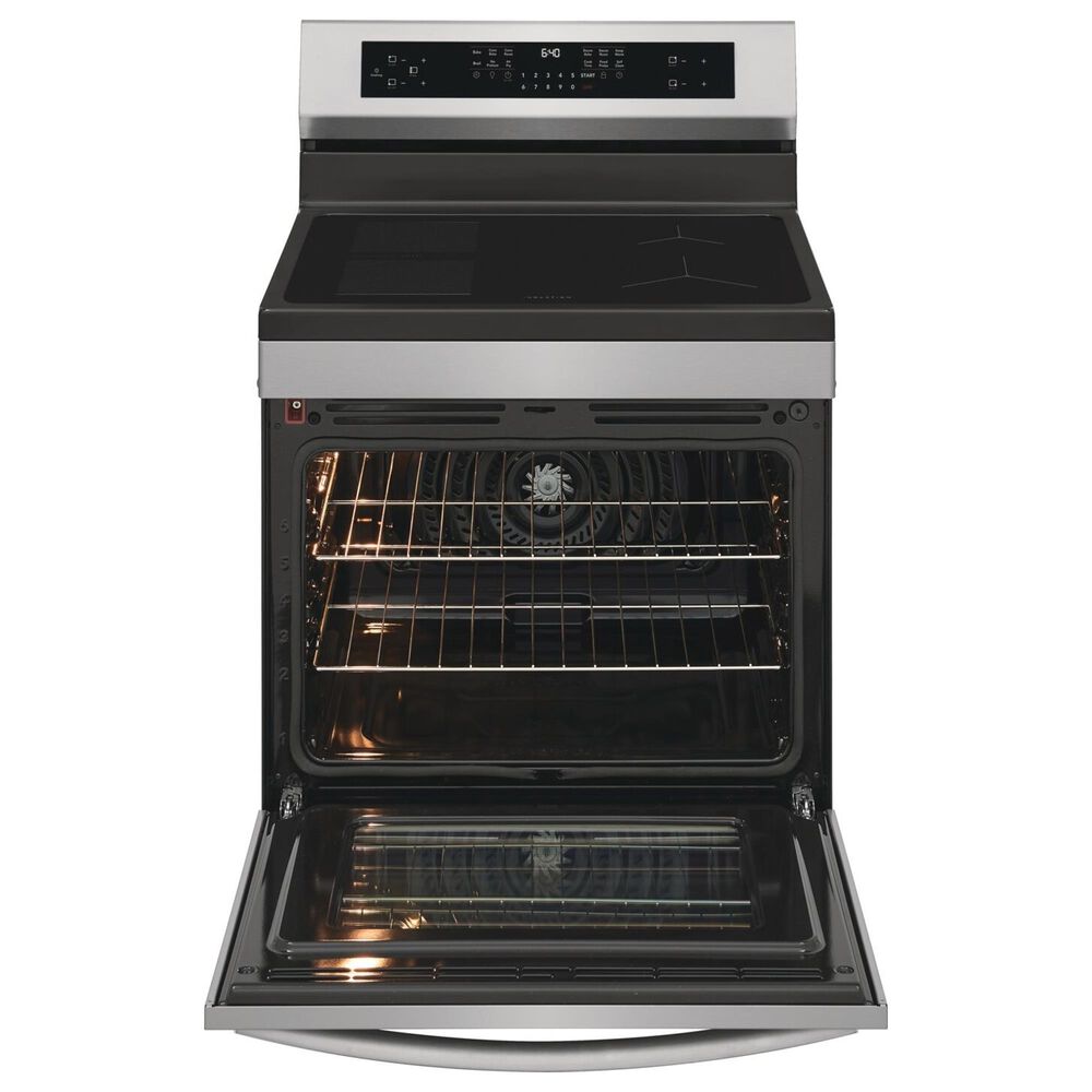 Frigidaire Gallery 2-Piece Kitchen Package with 5.3 Cu. Ft. Freestanding Induction Range and 30" Over-The-Range Microwave in Stainless Steel, , large