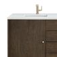 James Martin Vanities Gracyn 72" Double Bathroom Vanity in Sable with 3 cm White Zeus Quartz Top and Rectangular Sinks, , large