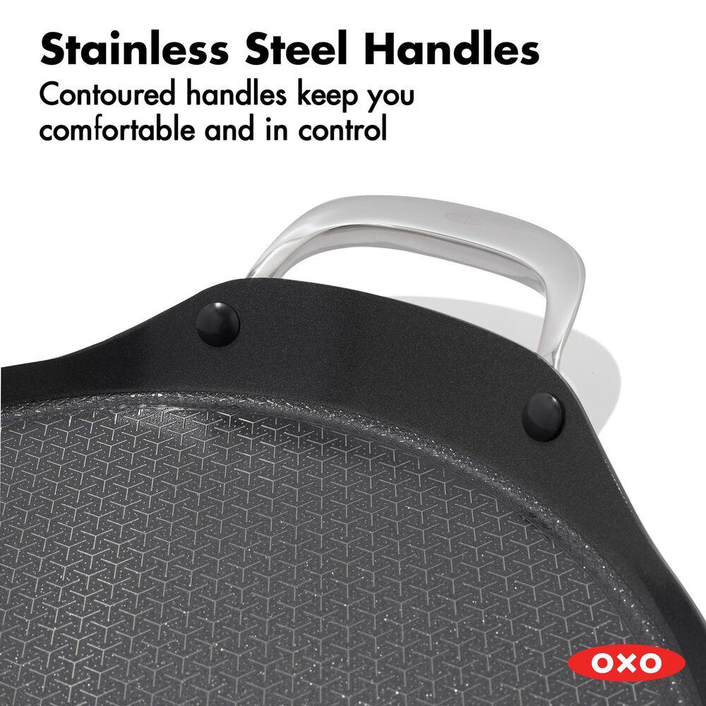 Green Pan Trident Hybrid Nonstick Griddle in Stainless Steel, , large