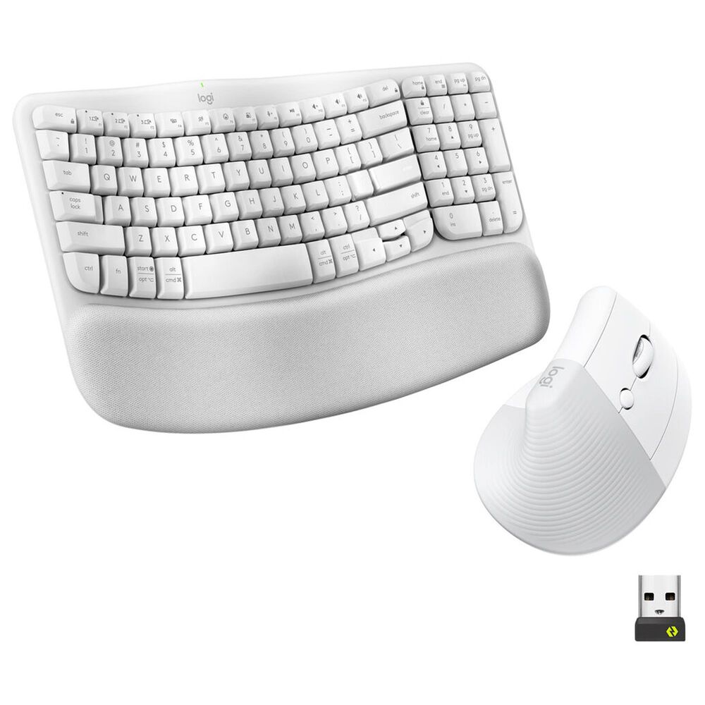 Logitech Ergo Wave Keys and Lift Combo in Off-White, , large