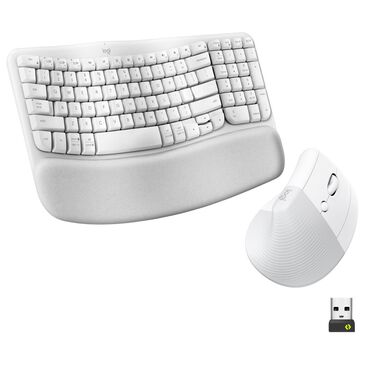 Logitech Ergo Wave Keys and Lift Combo in Off-White, , large