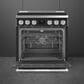 SMEG Professional 30" Gas Range in Matte Black, , large