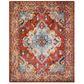 Safavieh Monaco MNC243H-1115 11" x 15" Orange/Light Blue Area Rug, , large
