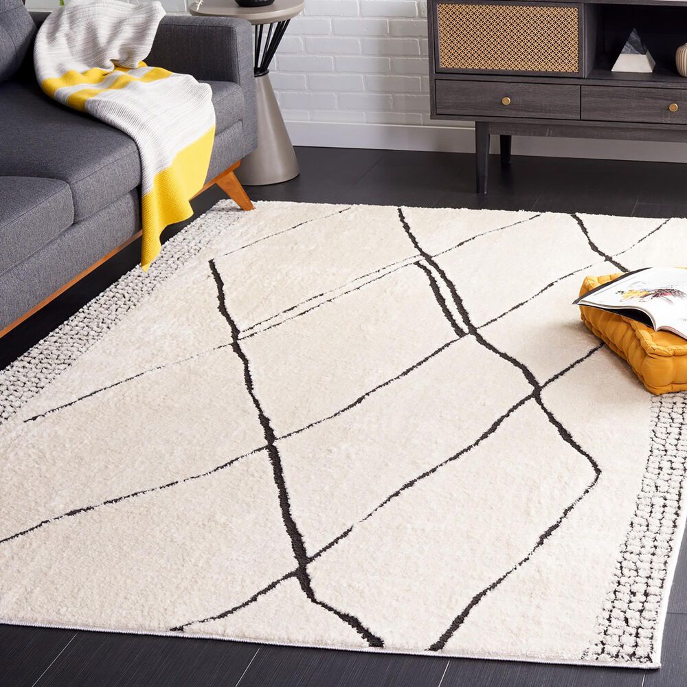 Safavieh Melody MEL104A 4&#39; x 6&#39; Ivory and Black Area Rug, , large