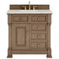James Martin Vanities Brookfield 36" Single Bathroom Vanity in Pecan with 3 cm Victorian Silver Quartz Top and Rectangular Sink, , large