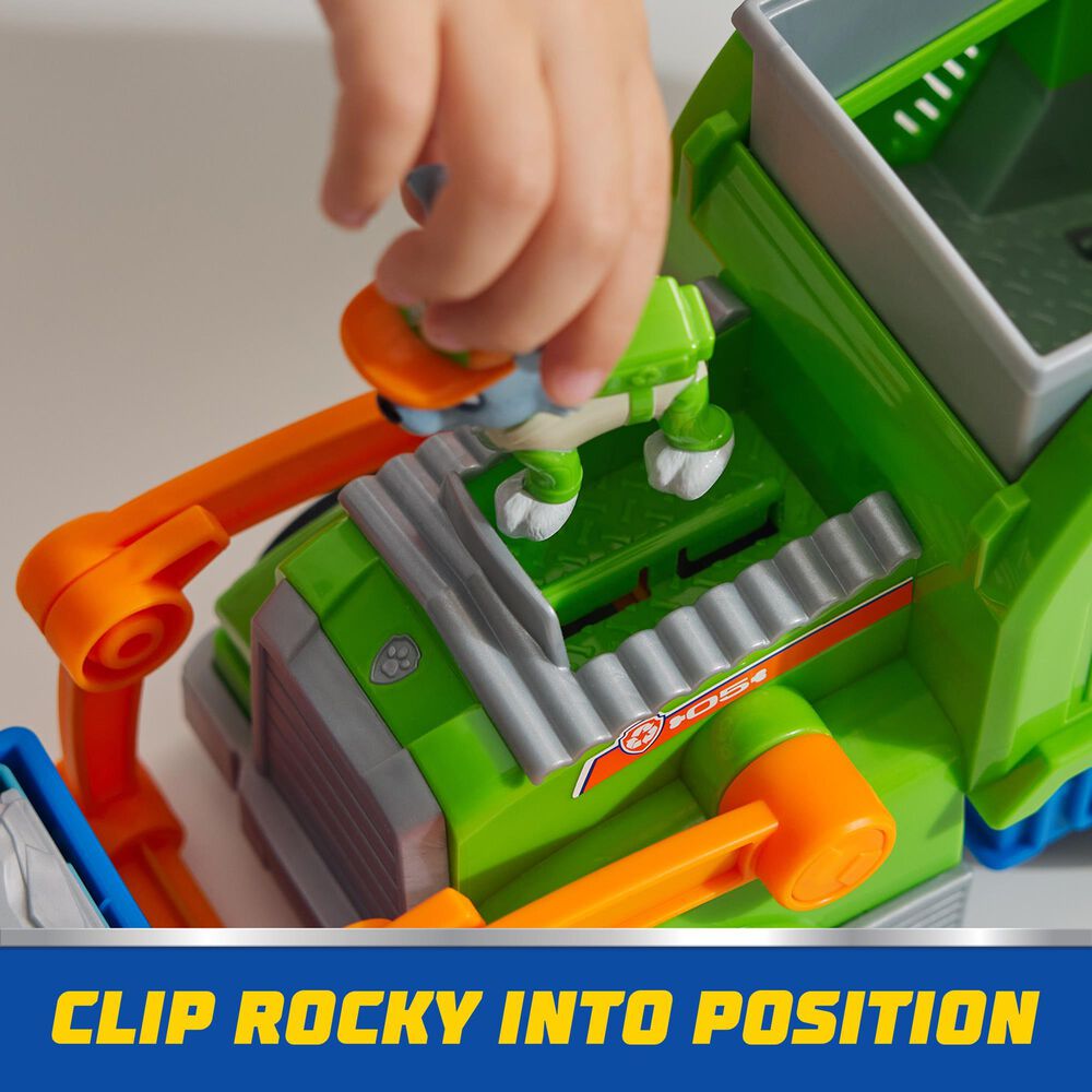 PAW Patrol PAW Patrol Rocky's Crush N' Roll Recycling Truck Vehicle, , large