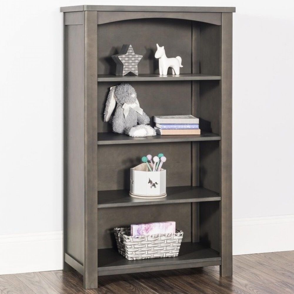 Foundations Worldwide Harmony Bookcase with 4-Shelf in Dapper Gray, , large