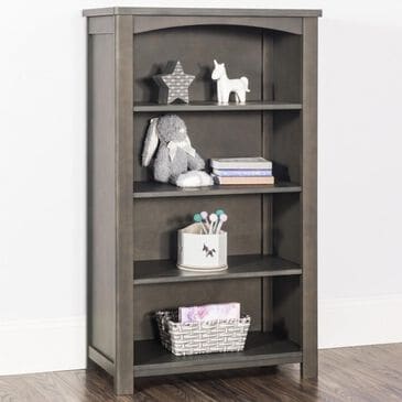 Foundations Worldwide Harmony Bookcase with 4-Shelf in Dapper Gray, , large