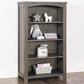 Foundations Worldwide Harmony Bookcase with 4-Shelf in Dapper Gray, , large