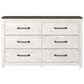 Ashley Gerridan 3 Piece Queen Bedroom Set in White and Gray, , large
