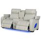 Titanic Furniture All Star Power Reclining Loveseat with Power Headrest in Gray, , large