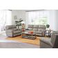 Catnapper Torretta Leather Power Lay Flat Reclining Sofa in Putty, , large