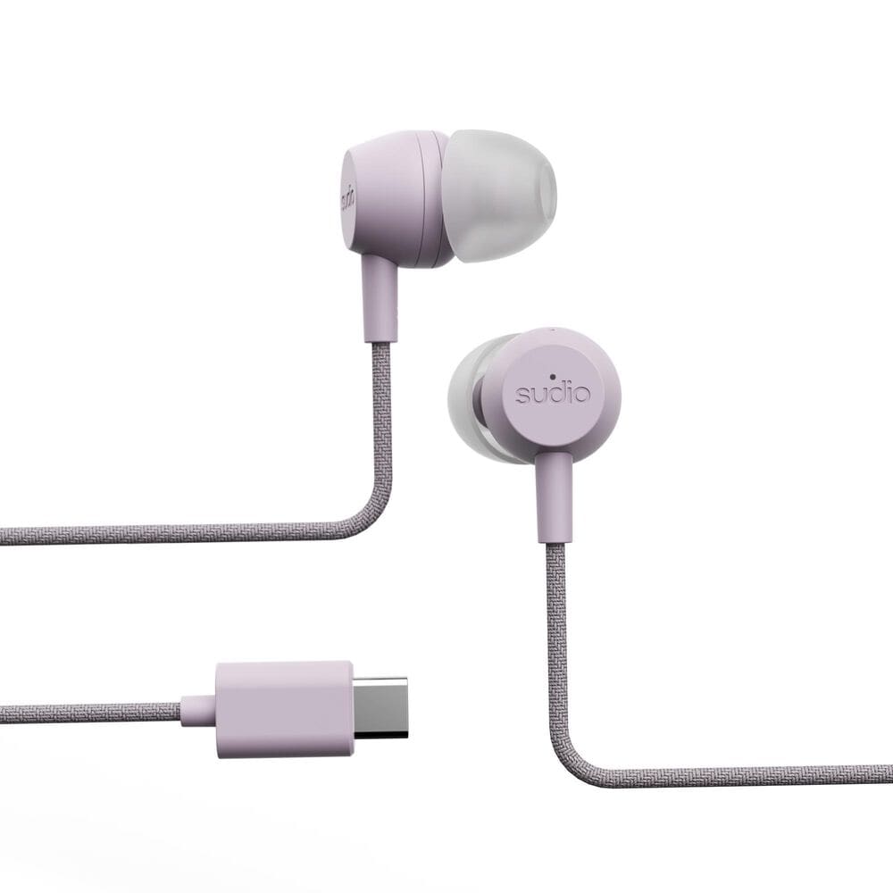 Sudio V3 Pro Noise Cancelling Wired Earbuds in Purple, , large