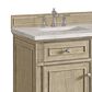 James Martin Vanities Lorelai 60" Double Vanity in Whitewashed Oak with 3 cm Victorian Silver Quartz Top, , large