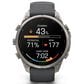 Garmin fenix 9 Pro Smartwatch 47mm Titanium with Graphite and Black Silicone Band, , large