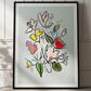 HOMLUX 24" x 18" Floral Bouquet Canvas Art in Multicolor, , large