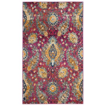 Safavieh Madison MAD600A-3 3" x 5" Fuchsia/Gold Area Rug, , large