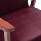 HOMLUX Arm Chair with Tufted Back and High-Density Foam in Rose, , large