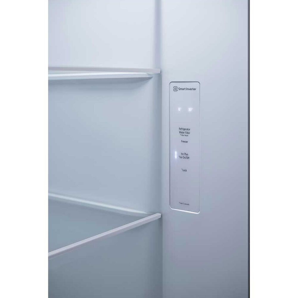 LG 27.2 Cu. Ft. Side-by-Side Refrigerator with Smooth Touch Ice Dispenser in Smooth White, , large