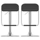 CorLiving Modern Adjustable Foot Rest Barstool with Black Cushion (Set of 2), , large