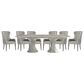 Bernhardt Cornelia 7-Piece Dining Set in Nebbia, , large