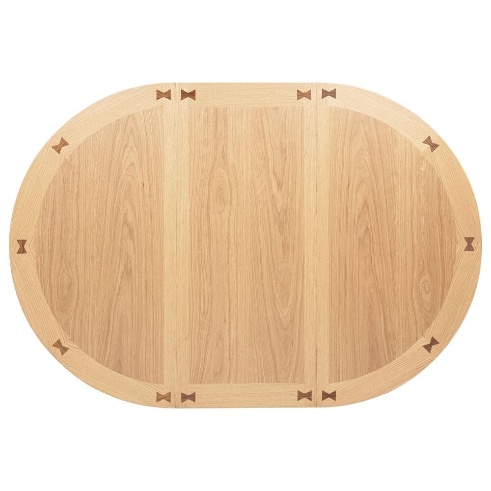 Pacific Landing Lavon 5-Piece Oval Counter Height Dining Set in Light Oak, , large