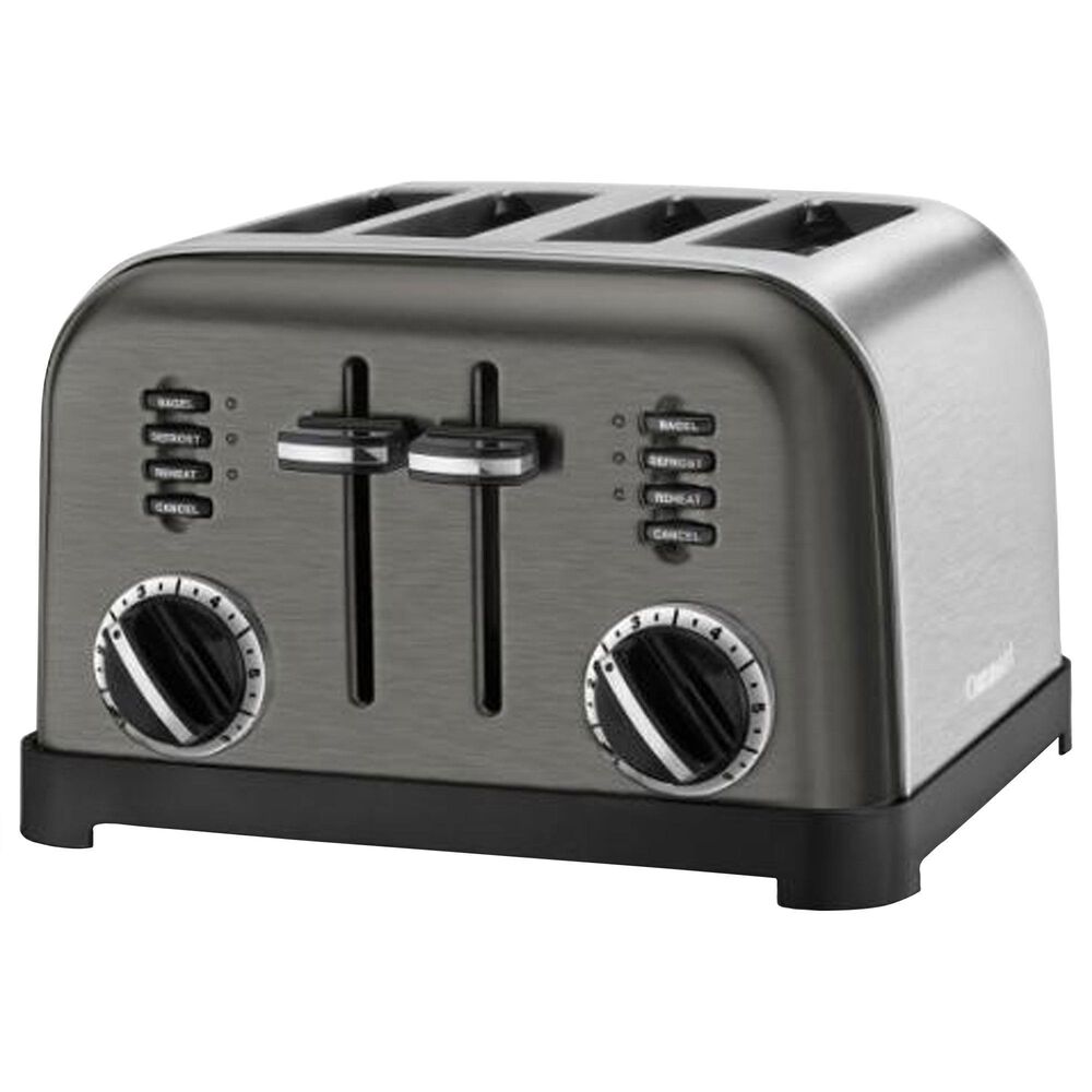 Cuisinart 1.5 Cu. Ft. 4-Slice Classic Toaster in Black Stainless Steel, , large