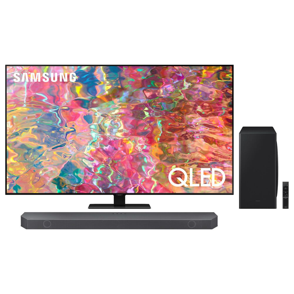 Samsung 75" Class Q80B 4K QLED HDR - Smart TV with 5.1.2 Channel Soundbar, , large