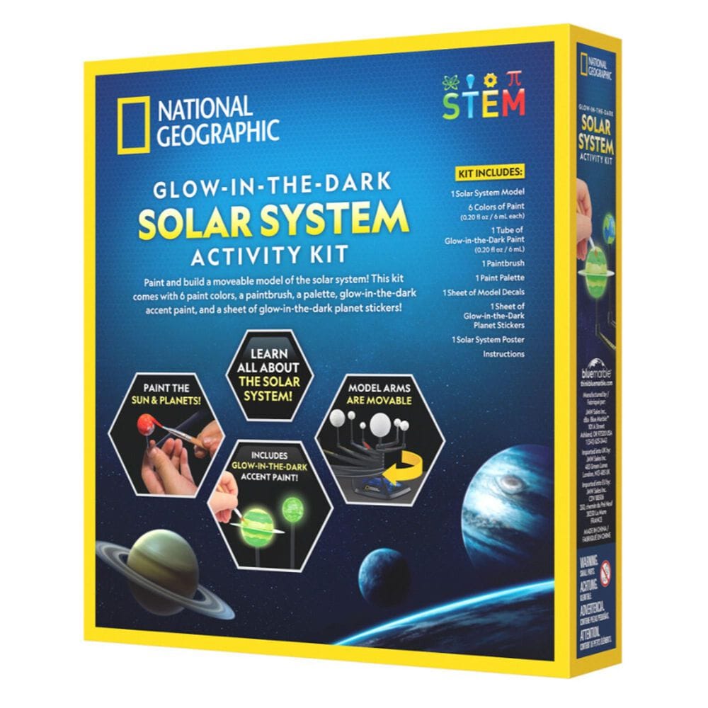 National Geographic Glow-in-the-Dark Solar System Activity Kit, , large