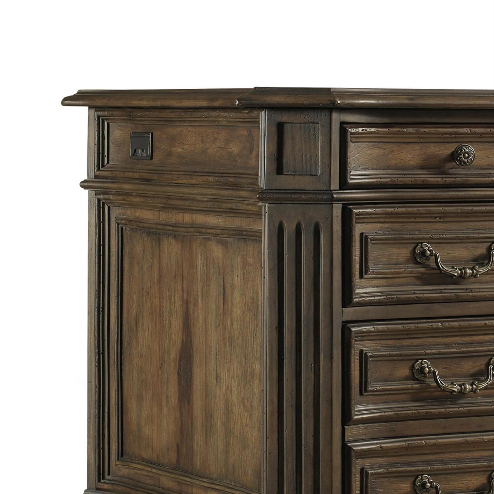 Hooker Furniture Rhapsody Executive Desk in Medium Wood Nebraska