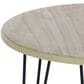 Maple and Jade Accent End Table with Hairpin Legs in Brown and Black, , large