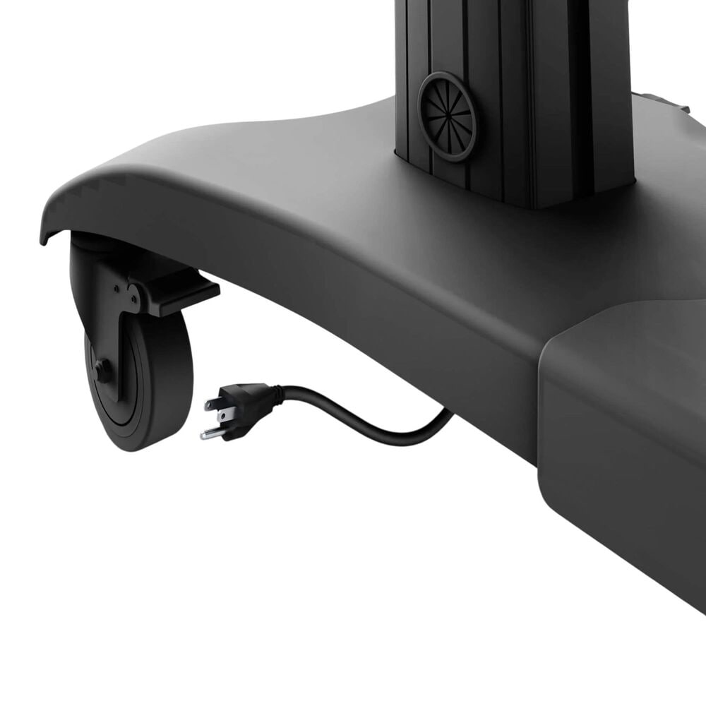 Kanto TV Rolling Stand with Adjustable Shelf and Built-In Handles for 55" - 100" TVs in Black, , large