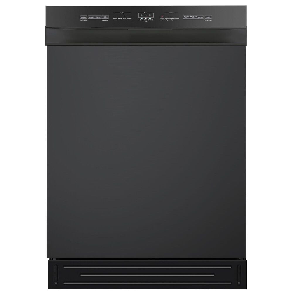 Midea 24" Front Control 2-Rack Hybrid Tub Dishwasher in Black, , large