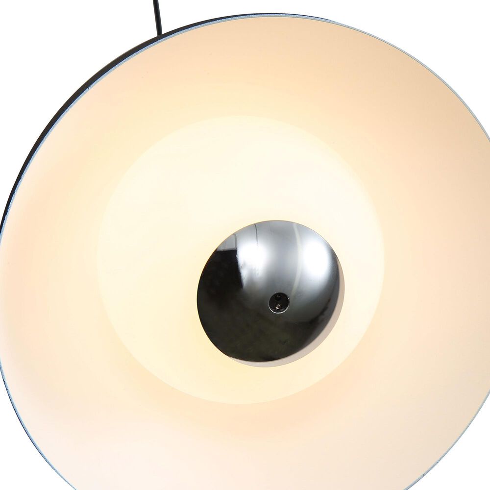 Golden Lighting Vintra LED 1-Light Pendant in Sand Black with Chrome, , large