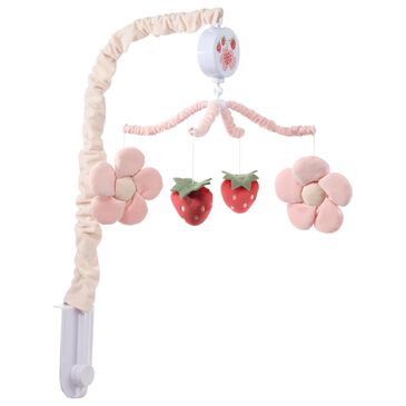 Lambs & Ivy Flower Power Musical Baby Crib Mobile in Pink, , large