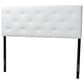 Baxton Studio Baltimore King Upholstered Panel Headboard in White, , large