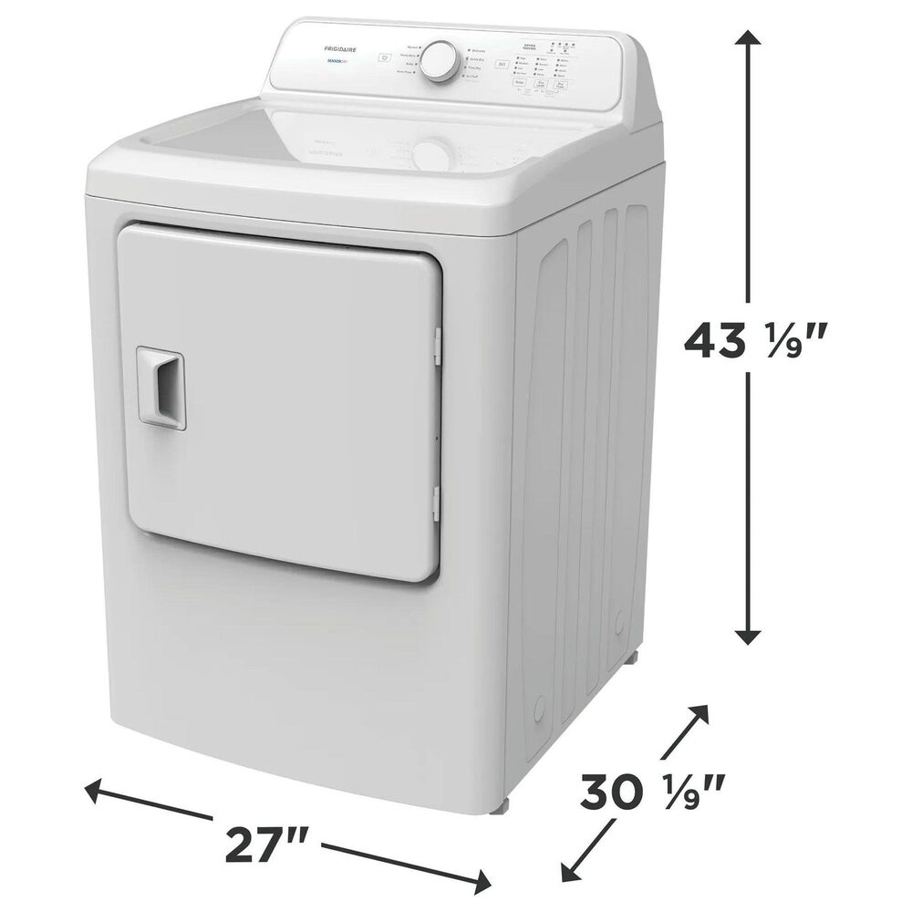 Frigidaire 4.1 Cu. Ft. Top Load Washer and 7 Cu. Ft. Gas Dryer Laundry Pair in White, , large