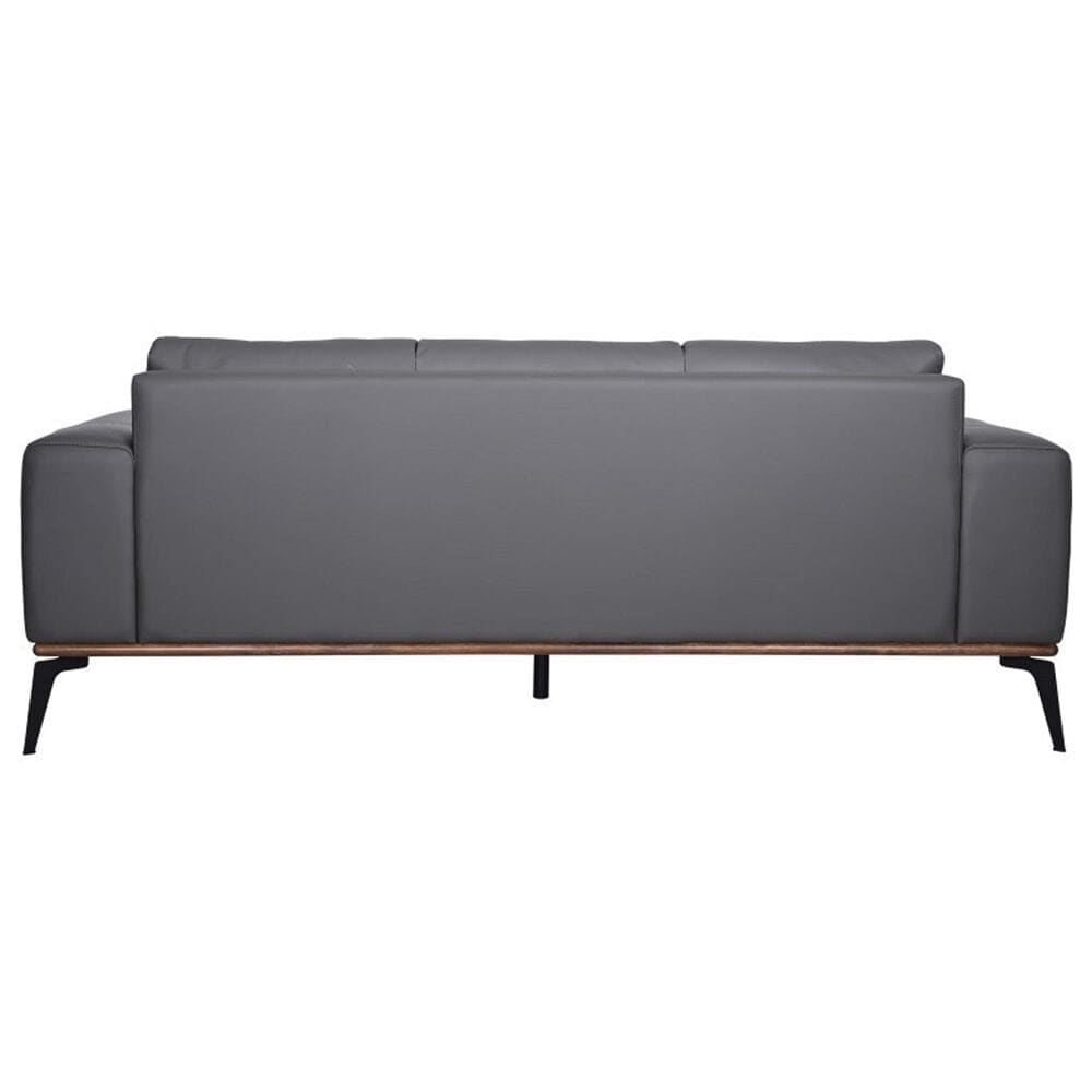 37B Pietro Stationary Leather Sofa in Gray, , large
