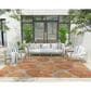 Nourison Garden Oasis Floral Coral 8" x 10" Indoor/Outdoor Area Rug, , large