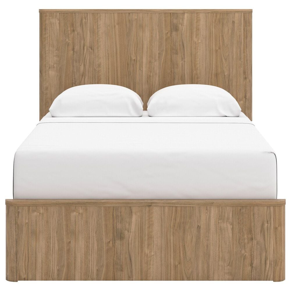Ashley Gramburg 4 Piece Full Platform Panel Bedroom Set in Warm Brown, , large