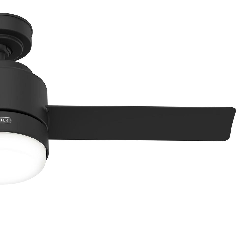 Hunter Gilmour 44&quot; Outdoor Ceiling Fan with LED Lights in Matte Black, , large