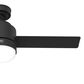 Hunter Gilmour 44" Outdoor Ceiling Fan with LED Lights in Matte Black, , large