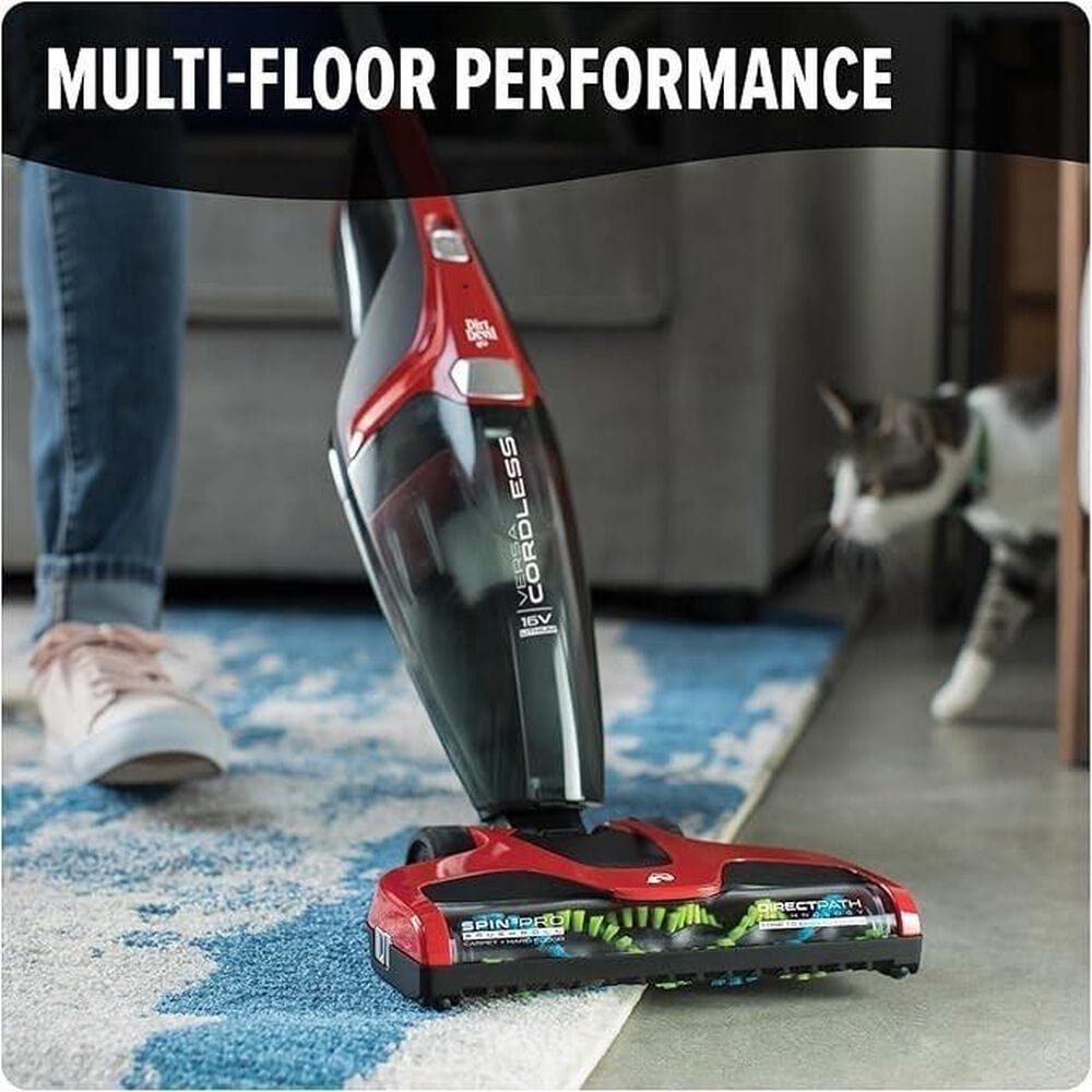 Dirt Devil Versa Cordless 3-in-1 Stick Vacuum in Red, , large